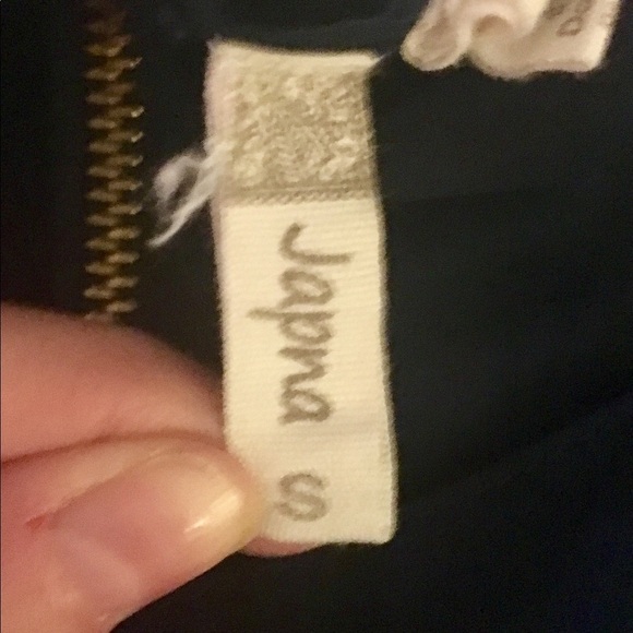 Japna Navy Blue Racerback Zip Flowy Tank Top - Picture 8 of 8